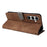 For Samsung Galaxy A35 5G Leather Wallet Case RFID Blocking Phone Cover - Brown - 4