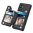 For Samsung Galaxy S23 FE Phone Case Zipper Pocket Wallet Leather Back Cover - Black - 4