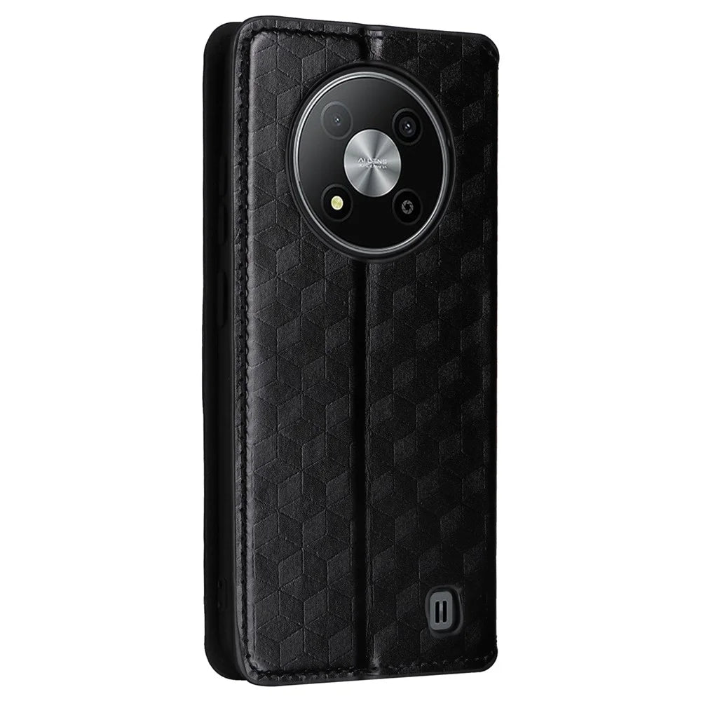 For ZTE Blade A73 Pro 5G / A73 5G / Optus X Pro 5G Wallet Case Phone Leather Cover Magnetic Closing - Black - 6