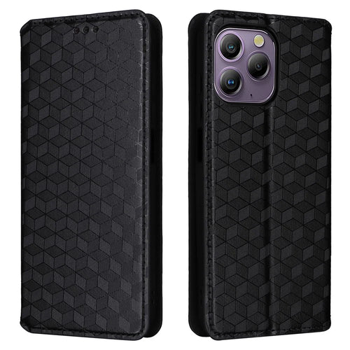 For Blackview A96 Leather Case Wallet Cover Magnetic Auto Closing - Black - 1