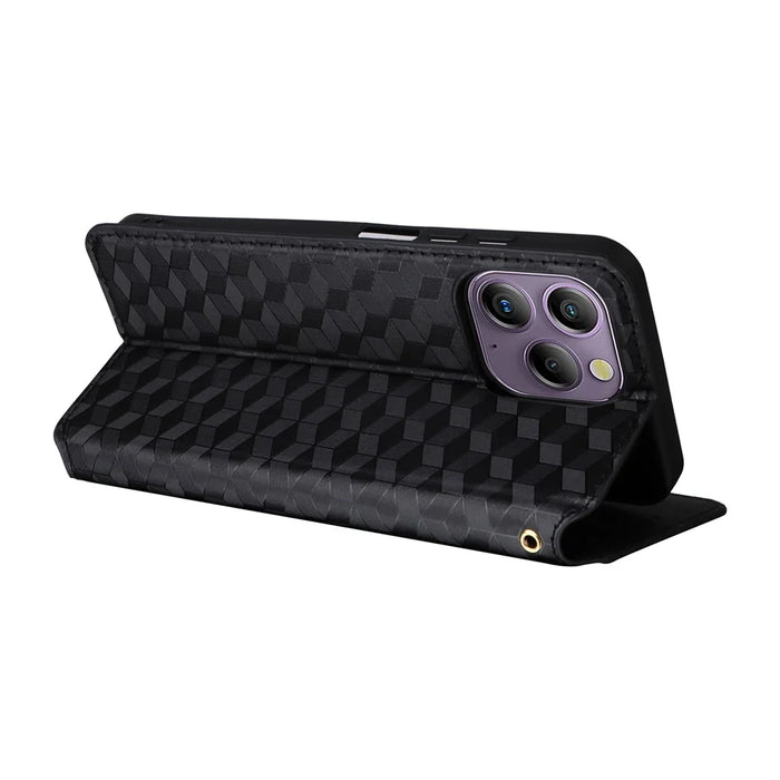 For Blackview A96 Leather Case Wallet Cover Magnetic Auto Closing - Black - 4