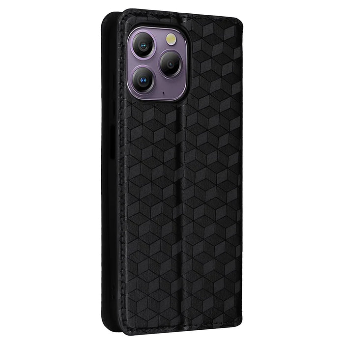 For Blackview A96 Leather Case Wallet Cover Magnetic Auto Closing - Black - 6