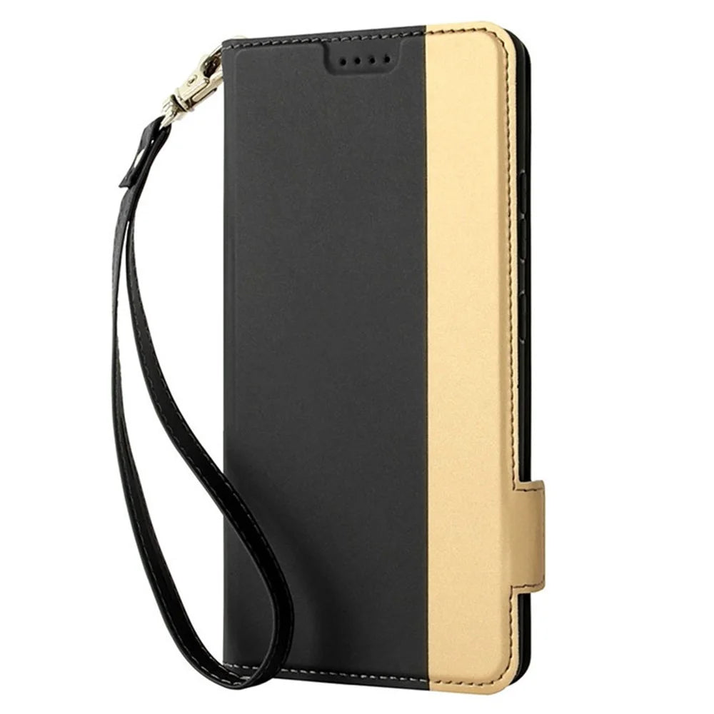 For Samsung Galaxy S24+ Flip Stand Phone Cover Shockproof Card Slot PU Leather Phone Case - Black - 7