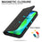 For iPhone 15 Pro Max Magnetic Phone Case PU Leather Shockproof Stand Cover - Black - 7