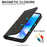 For iPhone 15 Plus Case Magnetic PU Leather+TPU Phone Protector with Foldable Stand - Black - 7