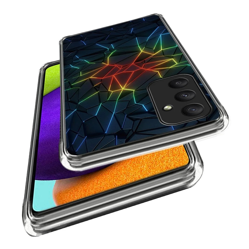 For Samsung Galaxy A35 5G TPU Case Pattern Printed Slim Phone Cover - Geometry - 2