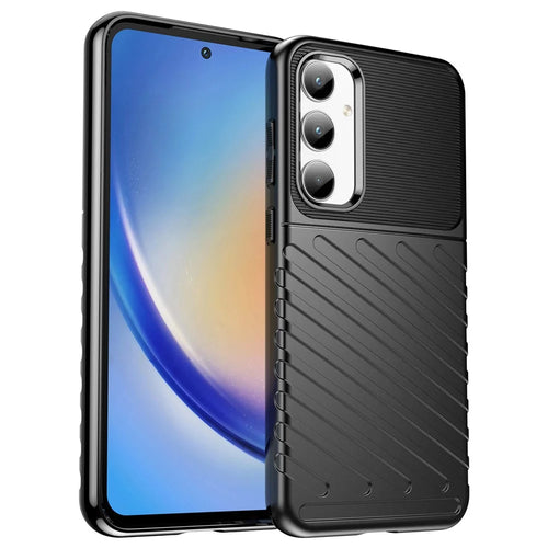 Thunder Series For Samsung Galaxy A35 5G Cases Shock-absorbed TPU Mobile Phone Cover - Black - 1