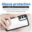For Samsung Galaxy A35 5G Case TPU+Acrylic Hybrid Phone Cover - Black - 4