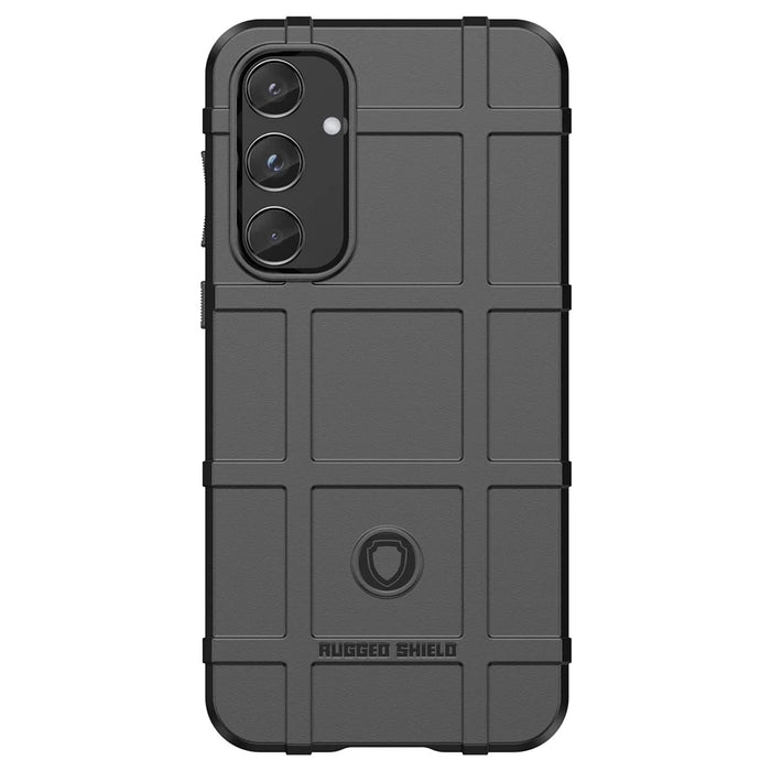 For Samsung Galaxy A55 5G Case Anti-Scratch Square Grid TPU Shell Phone Cover - Black - 2