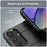 For Samsung Galaxy A55 5G Case Anti-Scratch Square Grid TPU Shell Phone Cover - Black - 6