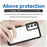 For Samsung Galaxy A55 5G Clear Back Phone Case Shockproof, Drop Proof - Black - 4