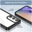 For Samsung Galaxy A55 5G Clear Back Phone Case Shockproof, Drop Proof - Black - 6