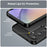 Phone Case For Samsung Galaxy A55 5G Carbon Fiber Texture TPU Phone Cover - Black - 6