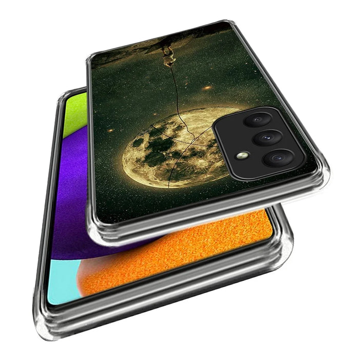 For Samsung Galaxy A05s 4G TPU Case Drop-proof Phone Cover Pattern Printing - Moon - 2