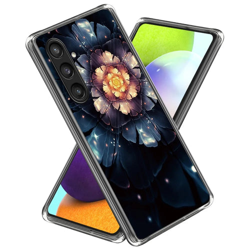 For Samsung Galaxy S24 TPU Phone Case Pattern Printing Protective Cover - Colorful Flower - 1