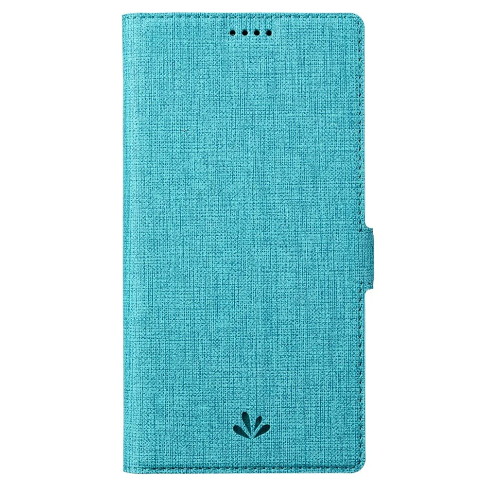 VILI DMK Series for Samsung Galaxy S24 Ultra Wallet Case PU Leather Folio Phone Cover - Blue - 7