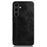 For Samsung Galaxy S24+ Cell Phone Case Cowhide Texture Shock Absorbing Cover - Black - 2