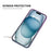 ENAKY HAT PRINCE For iPhone 14 Pro Max Silicone Case Compatible with MagSafe Dual Color - Purple+Blue - 3