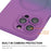 ENAKY HAT PRINCE For iPhone 14 Pro Max Silicone Case Compatible with MagSafe Dual Color - Purple+Blue - 5