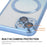 ENAKY HAT PRINCE For iPhone 15 Plus Magnetic Phone Case Tempered Glass Lens Protector  - Blue - 5