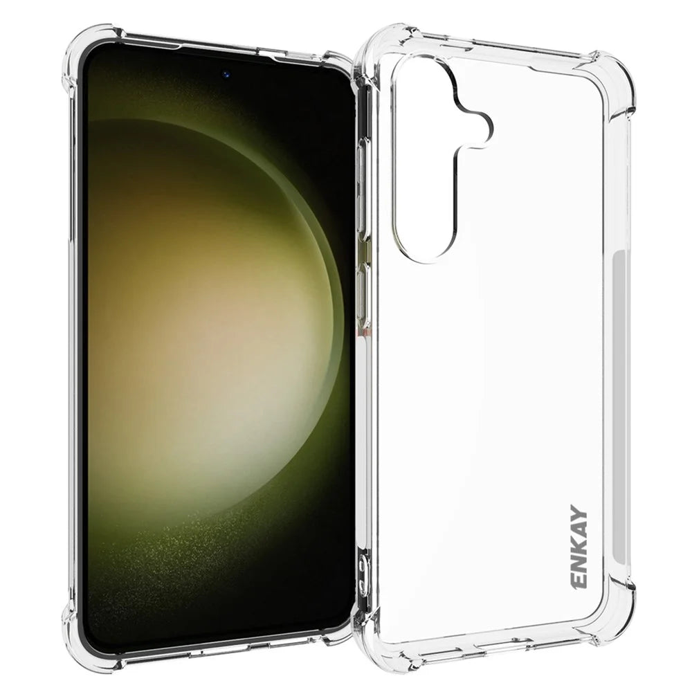 ENKAY HAT PRINCE For Samsung Galaxy S24 Cases Thickened Corners Phone Shell Clear Cell Phone Cover - 1