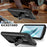 R-JUST For Samsung Galaxy S24+ Cell Phone Case PC+Silicone+Metal Kickstand Cover - Black - 2