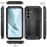 R-JUST For Samsung Galaxy S24+ Cell Phone Case PC+Silicone+Metal Kickstand Cover - Black - 7