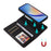 For Samsung Galaxy A35 5G Magnetic Case BETOPNICE Detachable PU Leather Phone Cover with Strap - Black - 4