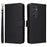 For Samsung Galaxy A55 5G Magnetic Case BETOPNICE Detachable PU Leather Phone Cover with Strap - Black - 1