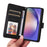 For Samsung Galaxy A55 5G Magnetic Case BETOPNICE Detachable PU Leather Phone Cover with Strap - Black - 6