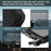 REDPEPPER IP68 Waterproof Case for Samsung Galaxy S24 Ultra Magnetic Clear Phone Cover - Black - 6