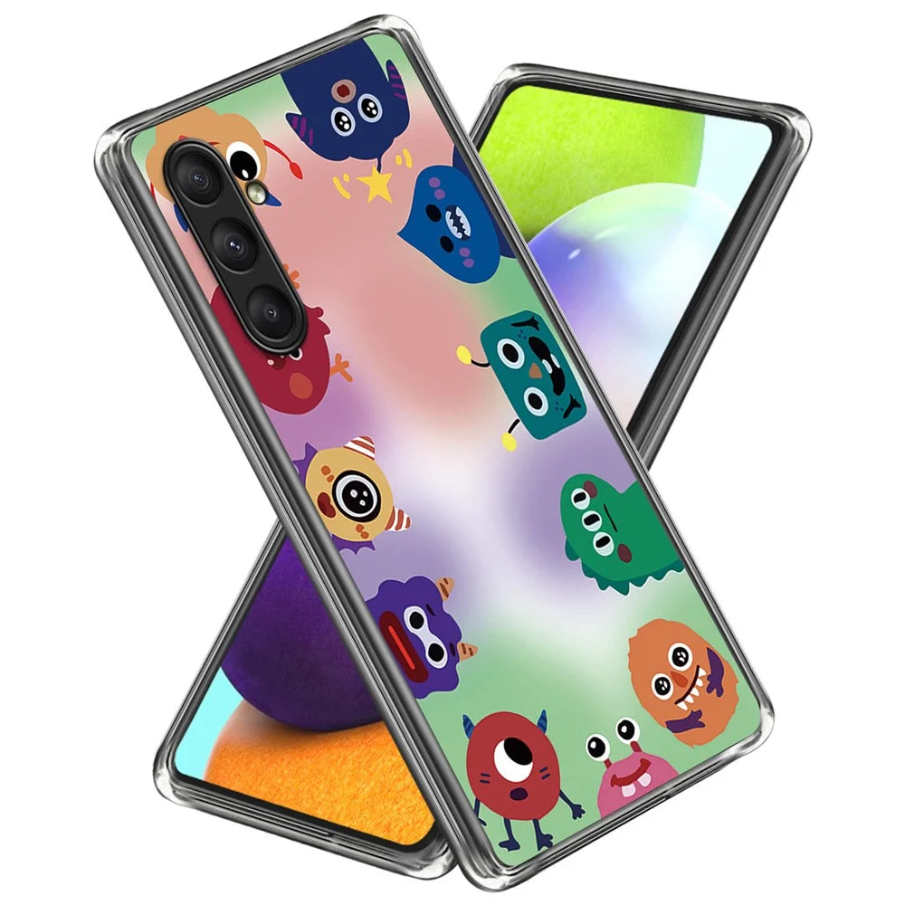 For Samsung Galaxy A25 5G (Global) (161.0 x 76.5 x 8.3mm) TPU Case with Pattern Printing - Monsters - 1