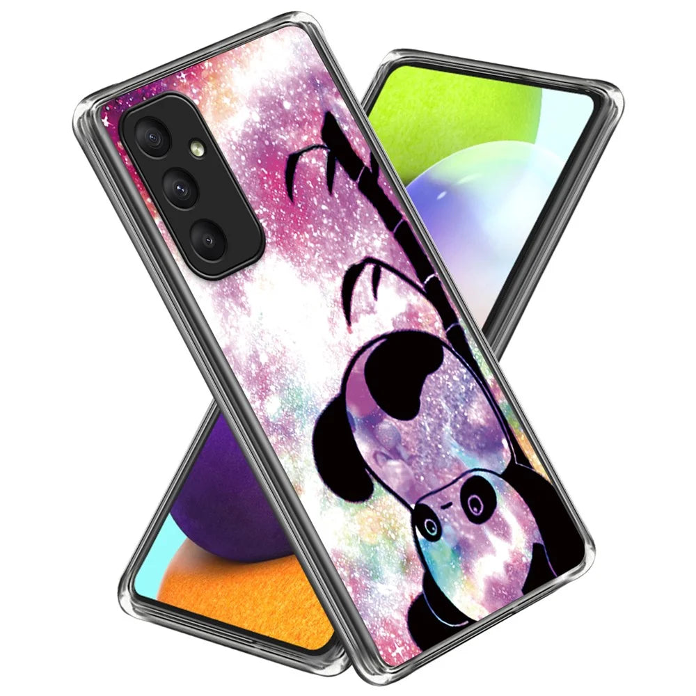 For Samsung Galaxy A05s 4G TPU Phone Case with Pattern Printing Design Slim Cover - Cute Panda - 1