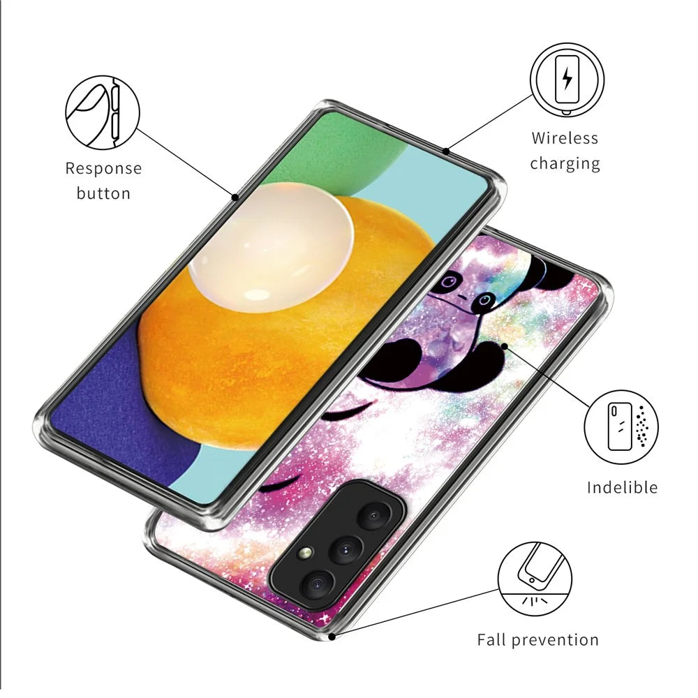 For Samsung Galaxy A05s 4G TPU Phone Case with Pattern Printing Design Slim Cover - Cute Panda - 3