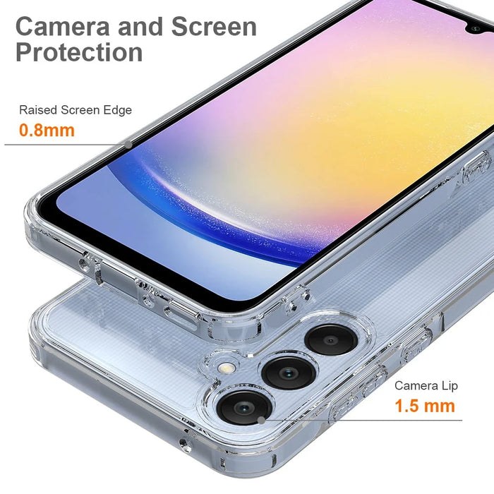 For Samsung Galaxy A35 5G Clear Phone Cover Acrylic+TPU Case Anti-scratch - 5