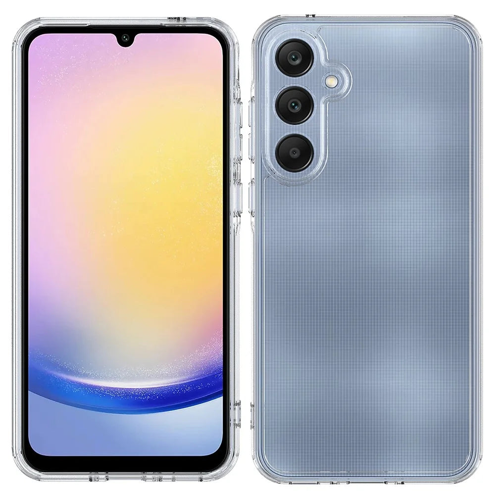 For Samsung Galaxy A35 5G Clear Phone Cover Acrylic+TPU Case Anti-scratch - 7