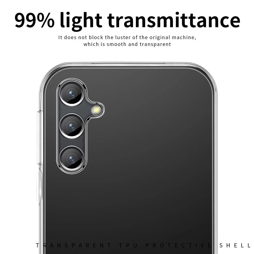 MOFI For Samsung Galaxy A55 5G Soft TPU Case Soft Phone Cover HD Transparent Shell - 7