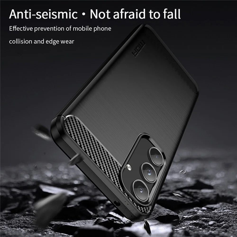 MOFI JK TPU Series-1 TPU Phone Case for Samsung Galaxy A55 5G Shockproof Phone Cover - Black - 5