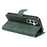 For Samsung Galaxy A35 5G Leather Case Imprinted Line Phone Wallet Cover - Green - 3
