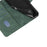 For Samsung Galaxy A35 5G Leather Case Imprinted Line Phone Wallet Cover - Green - 7
