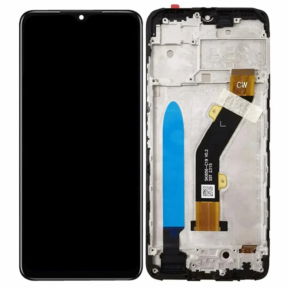 For Infinix Hot 30i Grade C LCD Screen and Digitizer Assembly + Frame Replacement Part (Without Logo) - 1