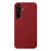 MELKCO For Samsung Galaxy S24+ Cell Phone Case Drop Proof Genuine Cow Leather+PC Cover - Red - 1