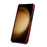 MELKCO For Samsung Galaxy S24+ Cell Phone Case Drop Proof Genuine Cow Leather+PC Cover - Red - 3
