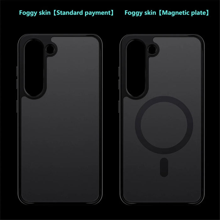 X-LEVEL For Samsung Galaxy S24 Ultra Acrylic Phone Case Skin-touch Rubberized Cover - Black - 7