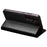 QIALINO For Samsung Galaxy S24+ Wallet Case Genuine Cow Leather Phone Cover Card Holder Stand - Black - 3