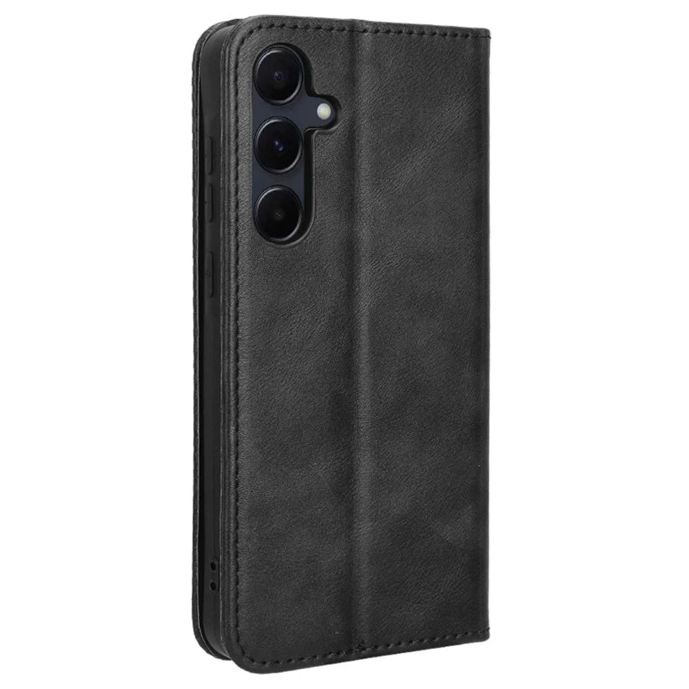 For Samsung Galaxy A35 5G Phone Case Flip Protective Cover Stand Feature - Black - 6
