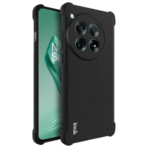 IMAK For OnePlus 12 5G Matte TPU Case Phone Cover Drop-proof Protection - Black - 1