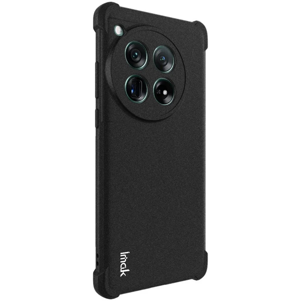 IMAK For OnePlus 12 5G Matte TPU Case Phone Cover Drop-proof Protection - Black - 3