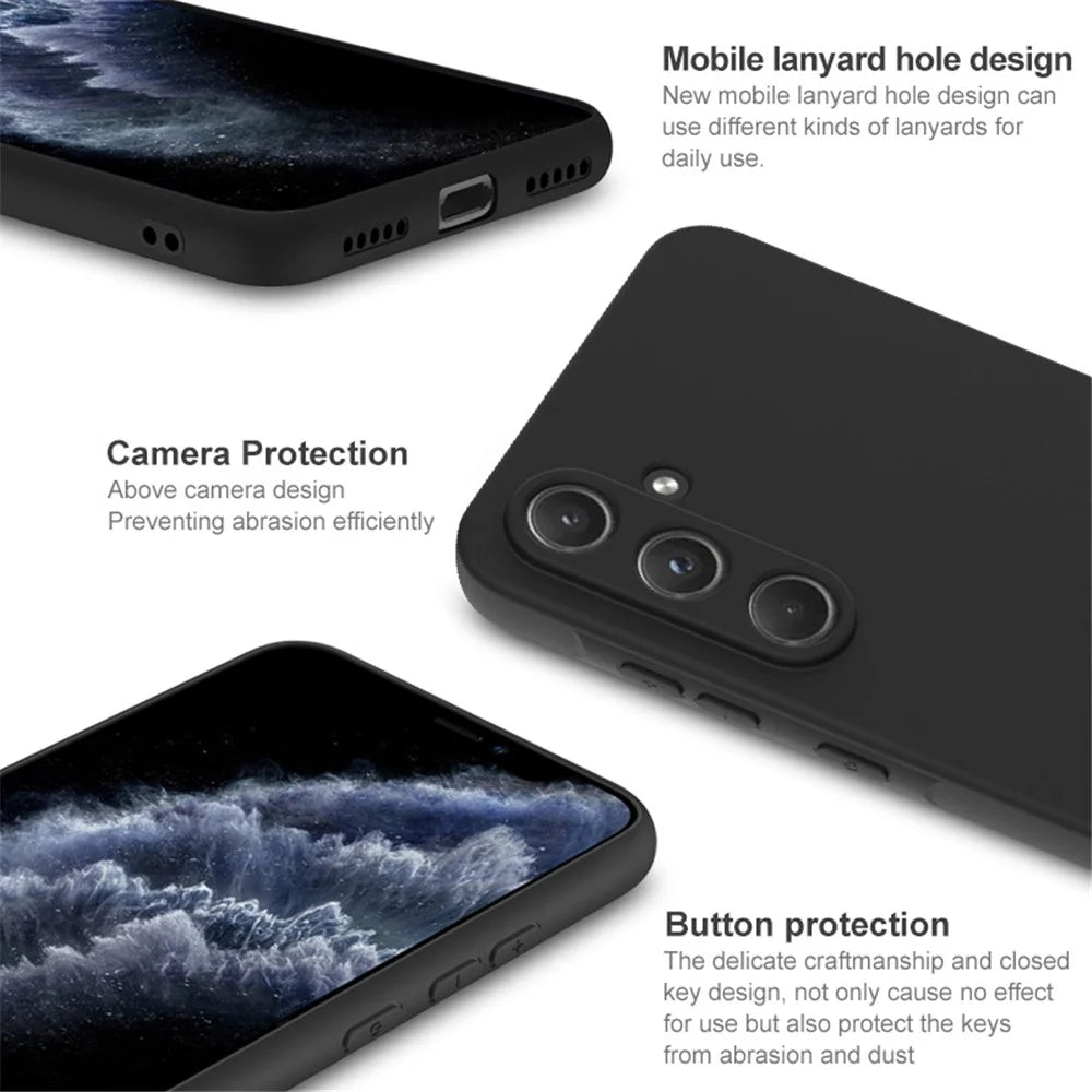 IMAK UC-3 Series For Samsung Galaxy A35 5G Case Matte Soft TPU Cell Phone Cover - 5