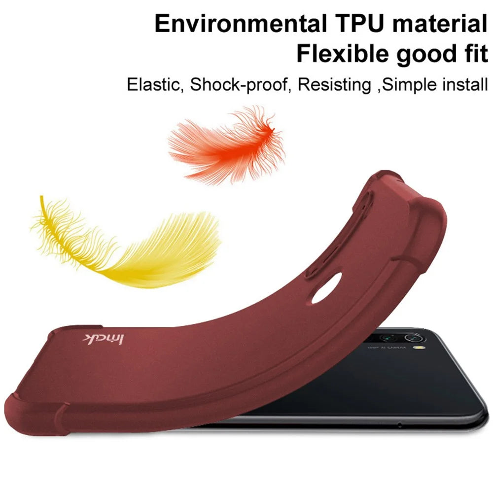 IMAK For ZTE nubia Z60 Ultra Case Soft TPU Reinforced Corners Matte Cell Phone Cover - Red - 3